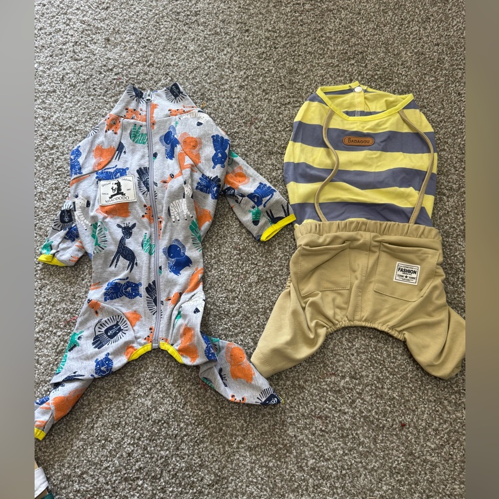 Dog Baby Onesies Set and harness